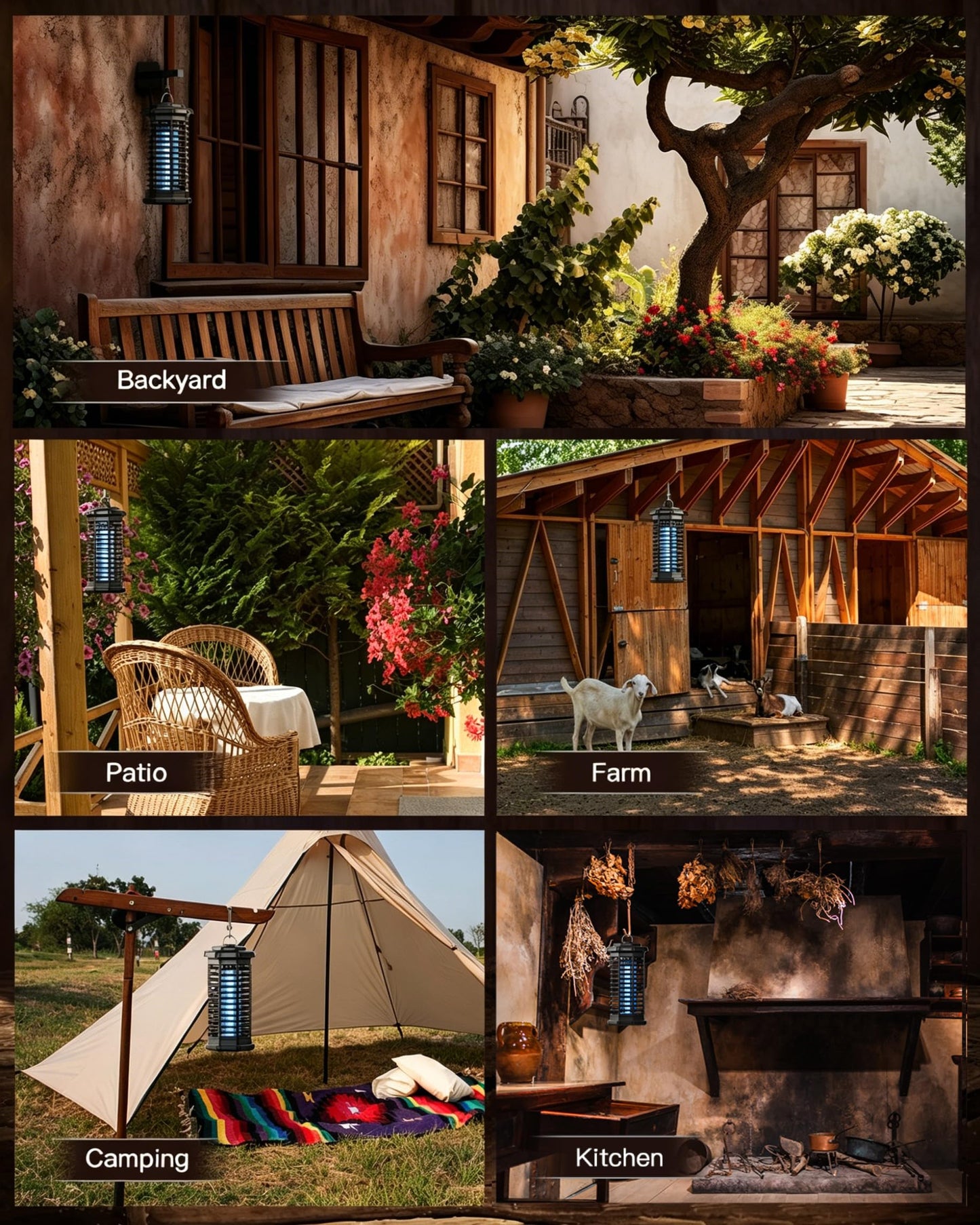 Minimoon Bug Zapper Outdoor 4000V Powerful Electric Mosquito Zapper, 15w Fly Trap Outdoor, IPX4, Corded Fly Zapper for Indoor, Yard, Backyard, Patio, Camping (Black)