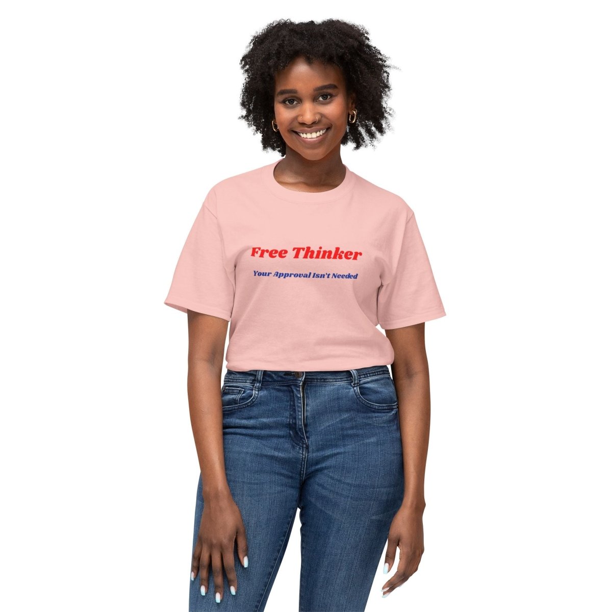 Women's Free Thinker T-Shirt — "Your Approval Isn't Needed" Bold Graphic Tee - The Florida Rebel