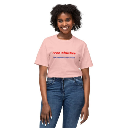 Women's Free Thinker T-Shirt — "Your Approval Isn't Needed" Bold Graphic Tee - The Florida Rebel